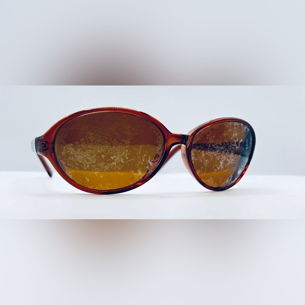 Lauren Hutton Brown Oval Sunglasses Frames Only